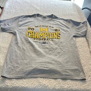 Blue 84 Gray and Yellow Championship Tee